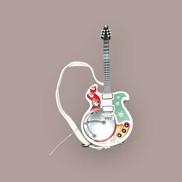 Rockin’ Reindeer Riff: 2010 Hallmark ‘Run Rudolph Run’ Musical Guitar Ornament - Picture 2 of 6
